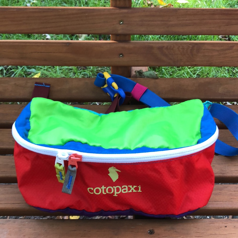 Cotopaxi Bataan Fanny Pack/Hip Pack 3L Del Dia Multi Color Nylon